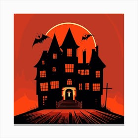 Halloween House 2 Canvas Print