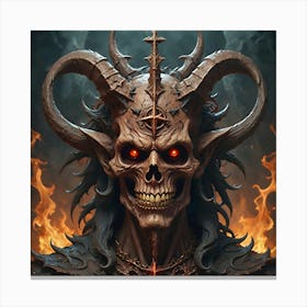 Infernal Overlord Canvas Print