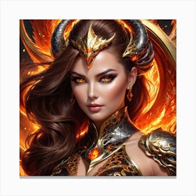 Fire Demon ip Canvas Print