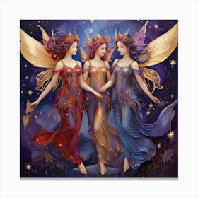 Three Fairies Canvas Print