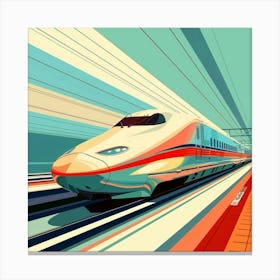 High Speed Train Canvas Print