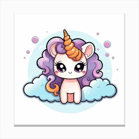 Cute Unicorn 824 Canvas Print