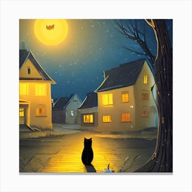 Nightcats Canvas Print