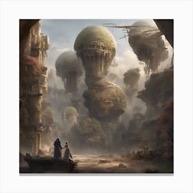 City In The Sky Canvas Print