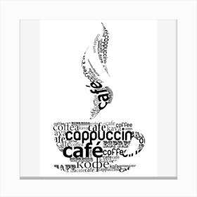 Cappuccino Cafe Canvas Print