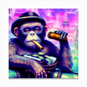 Monkey In Paris Canvas Print