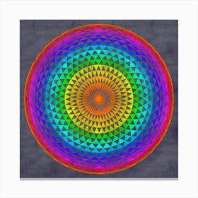 Rainbow Mandala 1 Canvas Print