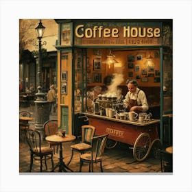 Coffee House 3 Canvas Print