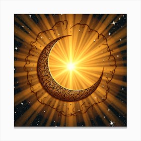 Islamic Crescent Canvas Print