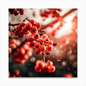 Coral Champagne Cherry Tree Photography (2) Canvas Print