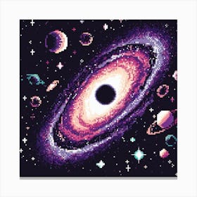 Pixelated Universe 4 Canvas Print