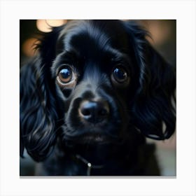 Black Cocker Spaniel Canvas Print