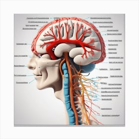 Anatomy Of The Brain 3 Canvas Print