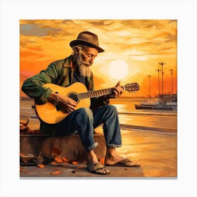Acoustic Guitar 10 Canvas Print