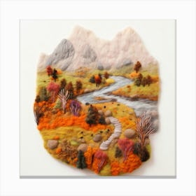 Felt Landscape Canvas Print