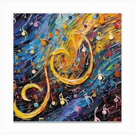 Music Notes 9 Canvas Print