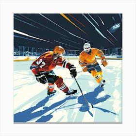 A Ice Hockey Match Vector Design Illustration 1718701057 1 Canvas Print