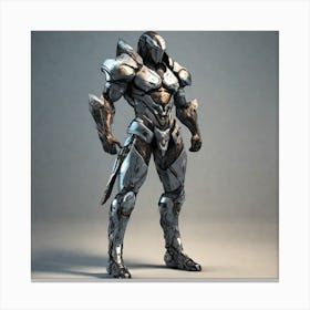 Armored Man Canvas Print