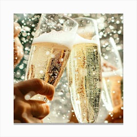 Champagne Toast 4 Canvas Print