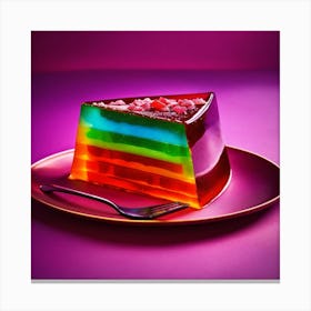 Rainbow Cake Canvas Print