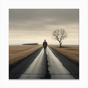 Lonely Road Canvas Print