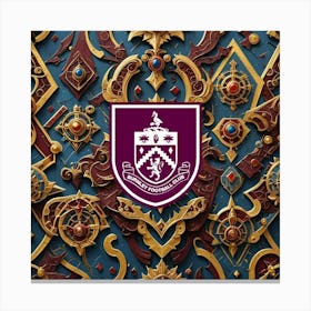 Burnley F.C Logo Wall Art 2 Canvas Print