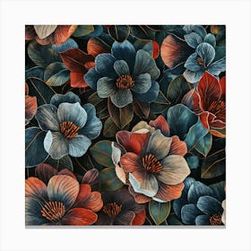 Magnolia Flowers Canvas Print