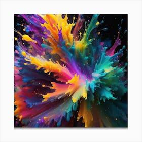 Colorful Splash 1 Canvas Print