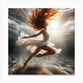 Underwater Dancer Canvas Print