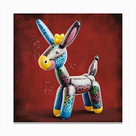 Balloon Donkey (graffiti) Canvas Print