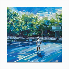 A Tennis Tournament Oil Painting Illustration 1718671492 1 Canvas Print