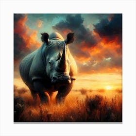 Wild Animal Illustration 305 Canvas Print