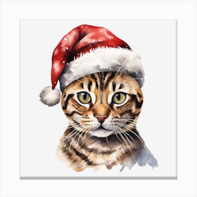 Santa Cat 42 Canvas Print