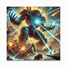 A Vivid Depiction Of The Crushing Presence Ability Canvas Print