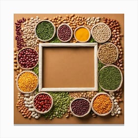 Frame Of Beans 6 Canvas Print