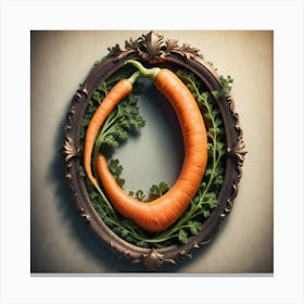 Carrots In A Frame 58 Canvas Print