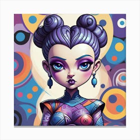 Nebula Girl Canvas Print