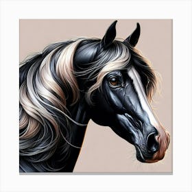 Creative Horse Beauty Illustration Nr 254 Canvas Print