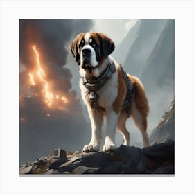 St Bernard 54 Canvas Print