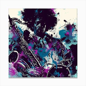 Saxophone Player 2 Canvas Print