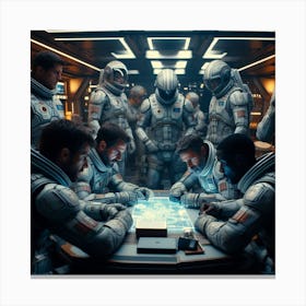 Aliens In Space 1 Canvas Print