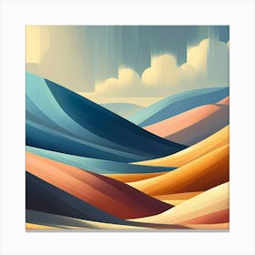 Abstract Desert Landscape Canvas Print