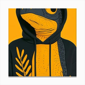 Lizard Hoodie Canvas Print