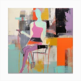 Conceptual Abstract Figurative Color Block Body Painting 1 Canvas Print