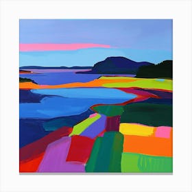 Colourful Abstract Acadia National Park Usa 4 Canvas Print