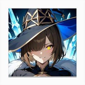 Powerful Ice Witch Canvas Print