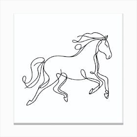 Horse Line Art  Canvas Print