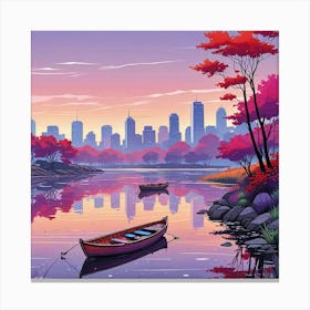 Anime Scenery Wallpaper Art (3) Canvas Print