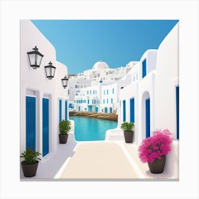 Greek Island Canvas Print