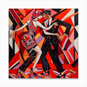 Latin Dancers Canvas Print